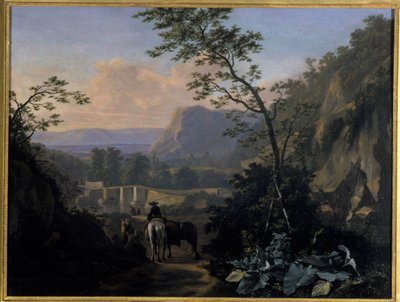 Paisaje sureño con jinete de Adriaen van Eemont