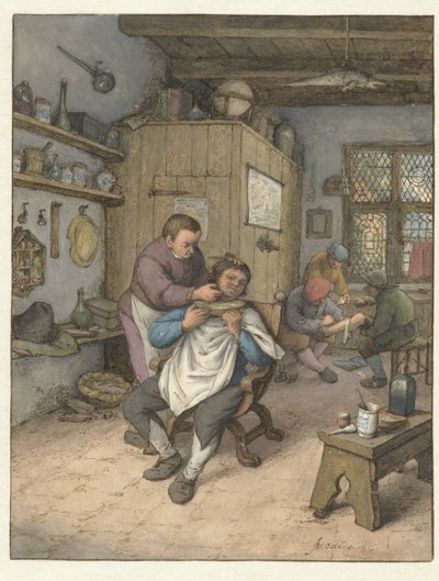 Una barbería
Barbería de Adriaen van Ostade