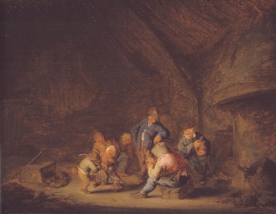 Una habitación en una cabaña de Adriaen van Ostade