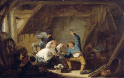 Boors bebiendo y cantando de Adriaen van Ostade