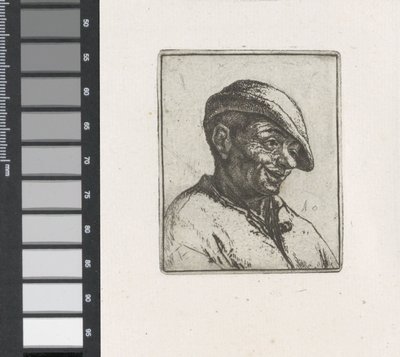 Busto de granjero sonriente de Adriaen van Ostade