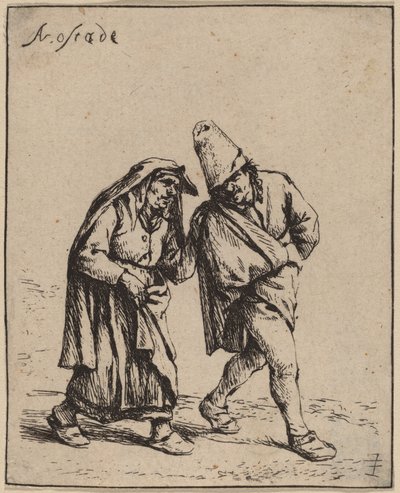 Pareja Caminando de Adriaen van Ostade