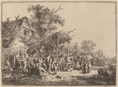 Baile bajo la Pérgola de Adriaen van Ostade