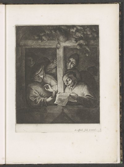 Tres cantantes en una ventana abierta a la luz de las velas de Adriaen van Ostade