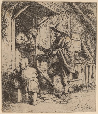 Vendedor de gafas de Adriaen van Ostade