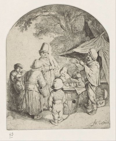 Quack vende sus productos de Adriaen van Ostade