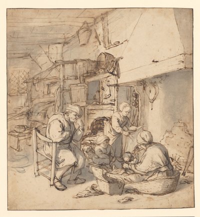 Familia campesina alrededor de la chimenea
Familia campesina alrededor de una chimenea de Adriaen van Ostade