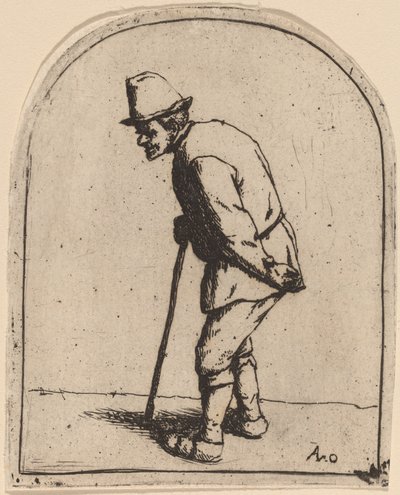 Campesino con la espalda torcida de Adriaen van Ostade
