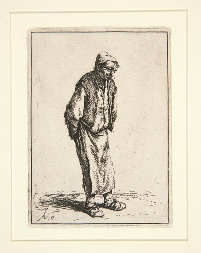 Campesino con las manos a la espalda de Adriaen van Ostade