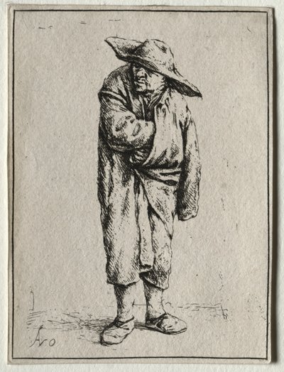 Campesino con la Mano en su Capa de Adriaen van Ostade