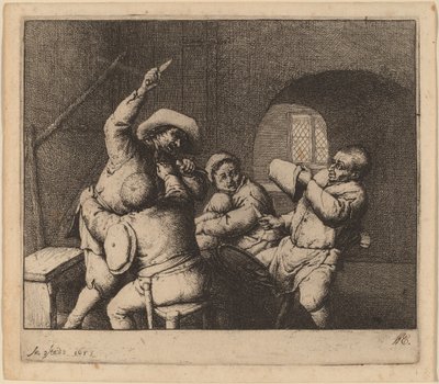 Disputa de campesinos de Adriaen van Ostade