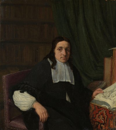Retrato de un coleccionista, posiblemente Constantijn Sennepart (1625-1703) de Adriaen van Ostade