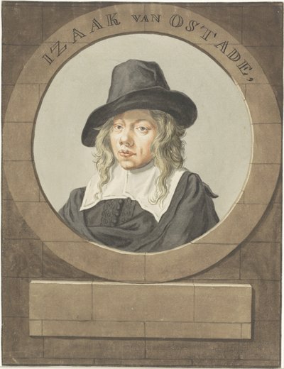 Retrato de Isaak van Ostade de Adriaen van Ostade