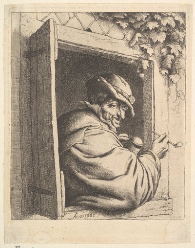 Fumador junto a la ventana de Adriaen van Ostade