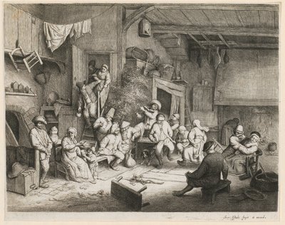 Baile en la taberna de Adriaen van Ostade
