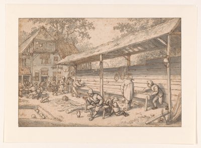 Juegos de taberna el closbaan de Adriaen van Ostade