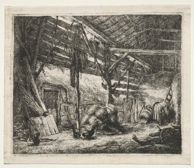 The Barn de Adriaen van Ostade