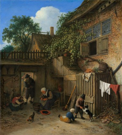 El Patio de la Cabaña de Adriaen van Ostade