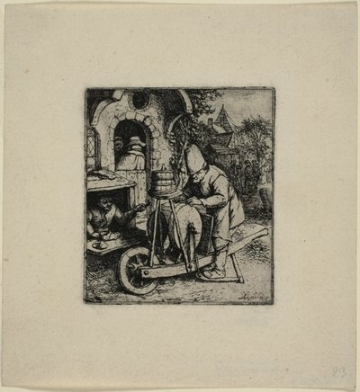 El afilador de Adriaen van Ostade