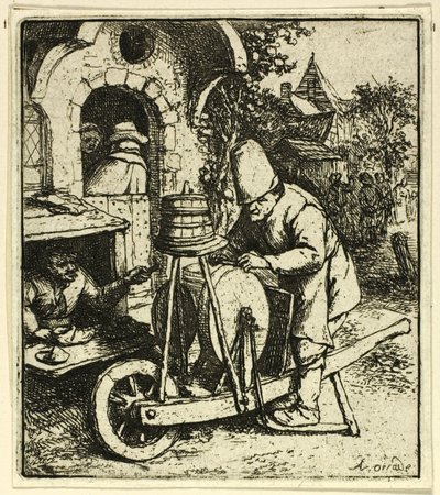 El afilador de Adriaen van Ostade