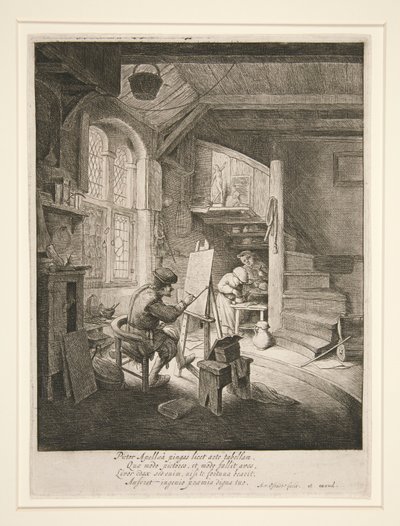 La pintora en su estudio de Adriaen van Ostade