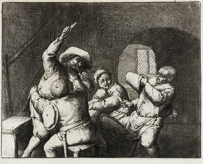 La riña de los campesinos de Adriaen van Ostade