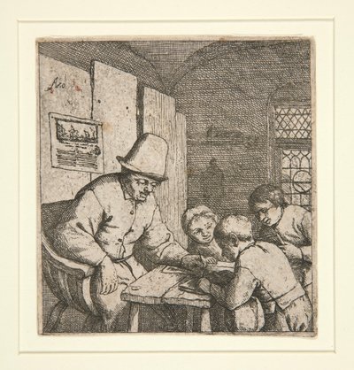 el maestro de escuela de Adriaen van Ostade