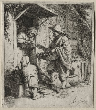 El vendedor de espectáculos de Adriaen van Ostade