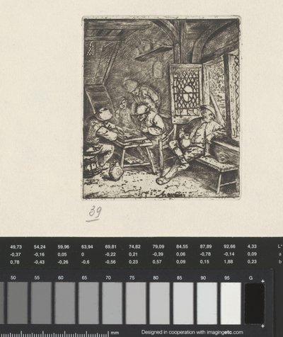 Jugadores de Trictrac en una posada de Adriaen van Ostade