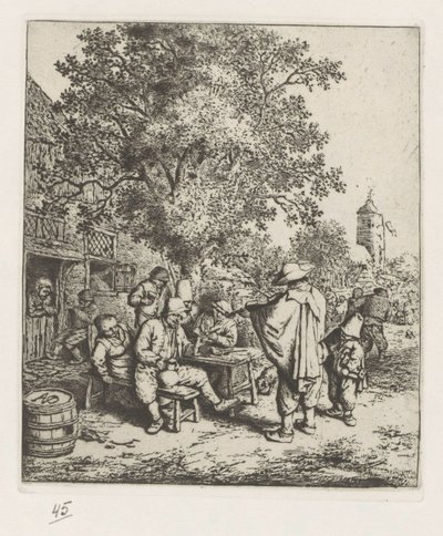 Violinista y joven lira de Adriaen van Ostade