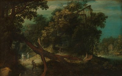Tiradores en un claro del bosque de Adriaen van Stalbemt