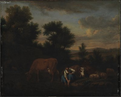 Pastora con ganado de Adriaen van de Velde