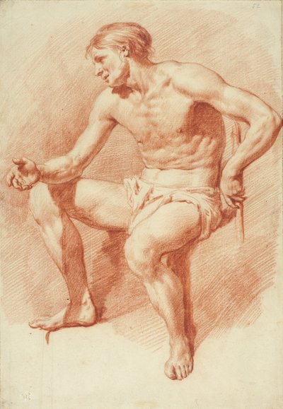 Estudio de un desnudo masculino de Adriaen van de Velde