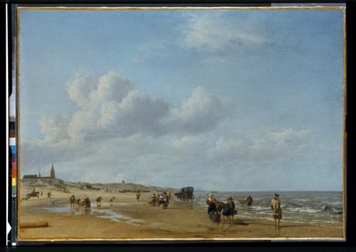La playa de Scheveningen de Adriaen van de Velde