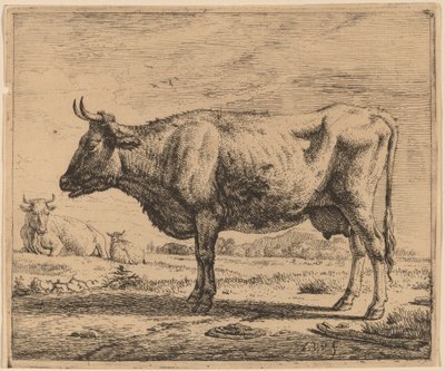 Dos vacas y una oveja de Adriaen van de Velde
