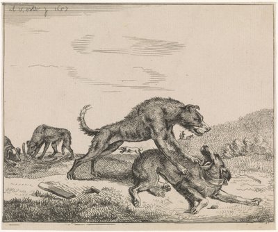 perros de pelea Ganadería (título de la serie) de Adriaen van de Velde