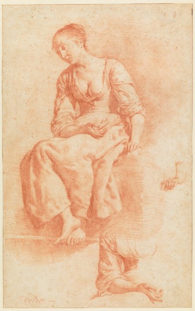 Niña sentada de Adriaen van de Velde