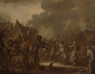 campesinos bailando de Adriaen van de Venne