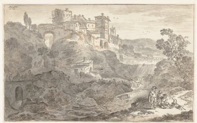 Paisaje italiano de Adriaen van der Cabel