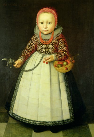 Retrato de una niña de Adriaen van der Linde