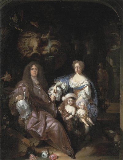 Retrato de una familia desconocida de Adriaen van der Werff