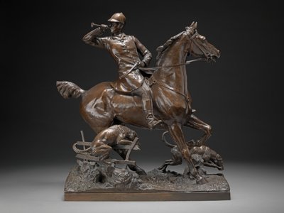 Lejos - Un Grupo de Caza, c.1887 de Adrian Jones