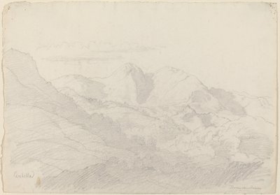 Las colinas Sabinas y Rocca Santo Stefano vistas desde Civitella de Adrian Ludwig Richter