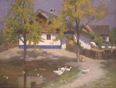 Una cabaña eslava en Kalocsa, c.1905-07 de Adrian Scott Stokes