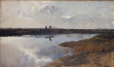 Cazadores en el páramo al norte de Skagen de Adrian Scott Stokes