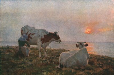 El sol poniente, c1897, c1930 de Adrian Stokes