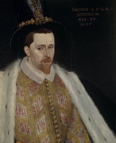 Jacobo VI y I 1566-1625, Rey de Escocia, 1595 de Adrian Vanson