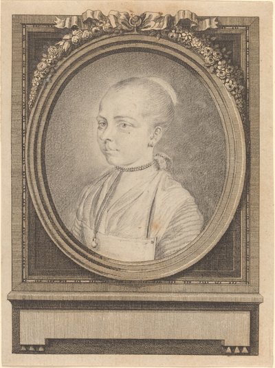 Retrato de una niña de Adrian Zingg