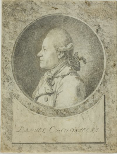 Perfil de Daniel Chodowiecki de Adrian Zingg