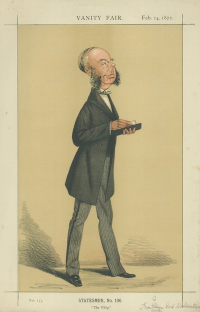 The Hon George Grenfell Glyn (litografía en color) de Adriano Cecioni